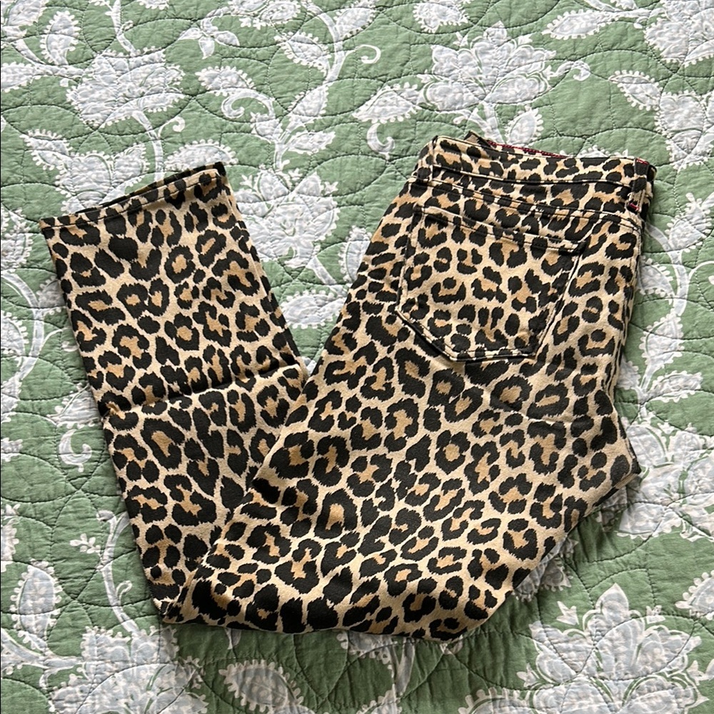 Kate Spade Leopard Print Pants Size 28